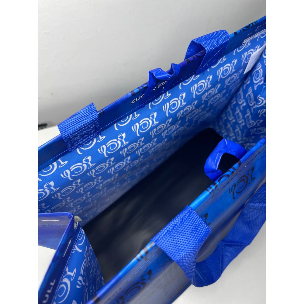 Wegmans Blue Click N' Stay Reusable Grocery Tote Bag w/ Removable Liner NEW NWT! - Picture 8 of 16